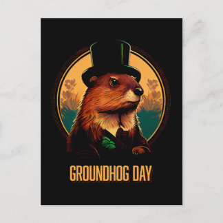 Carte postale du jour de la marmotte