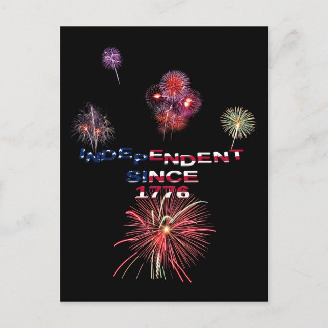 Carte postale du jour de l'indépendance (Devant)