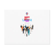 Carte postale du jour du travail