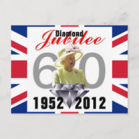 Carte postale du jubilé du diamant 1952-2012
