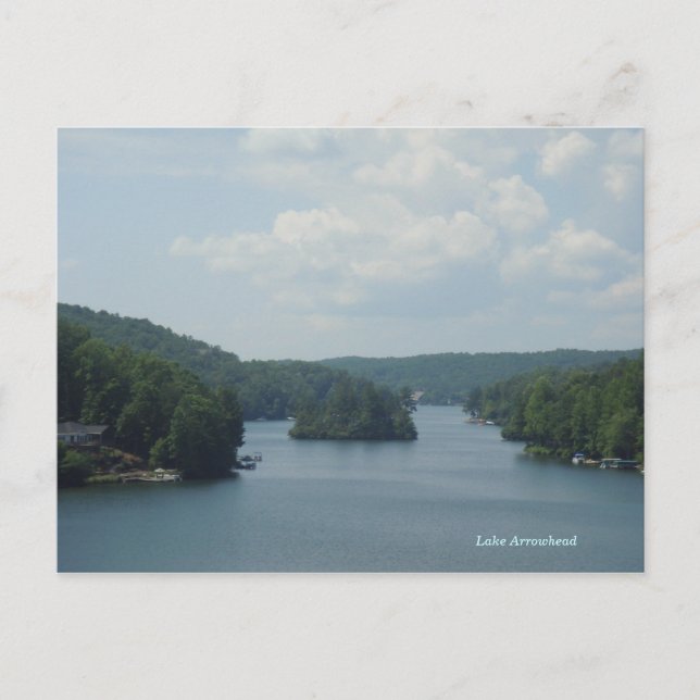 Carte postale du lac Arrowhead 1 (Devant)