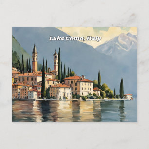 Carte postale du lac de Côme Italie