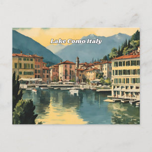 Carte postale du lac de Côme, Italie