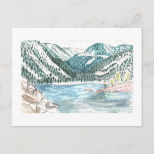 carte postale du lac de lave