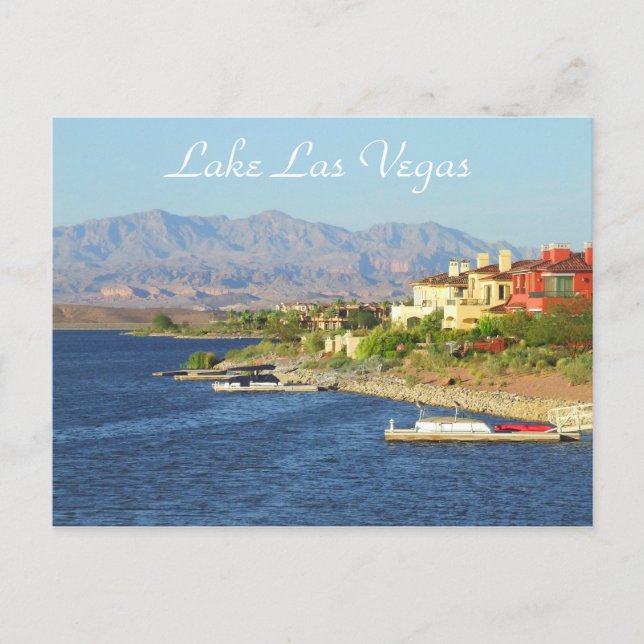 Carte postale du lac Las Vegas (Devant)