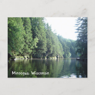 Carte postale du lac Minocqua Wisconsin