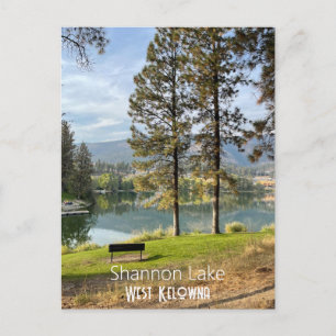 Carte postale du lac Shannon à West Kelowna, Canad
