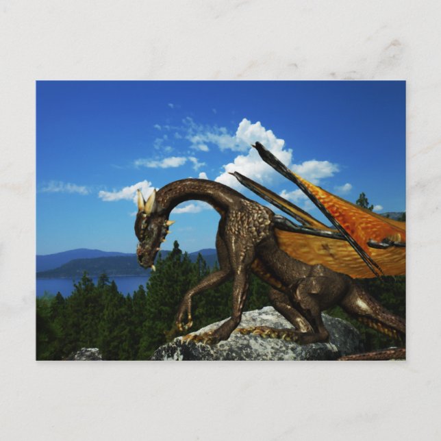 Carte postale du lac View (Devant)