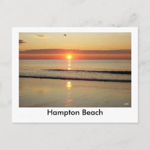 Carte postale du lever de soleil de Hampton Beach
