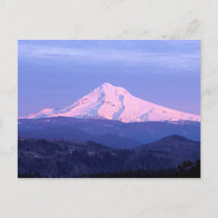 Carte postale du lever de soleil sur le mont Hood