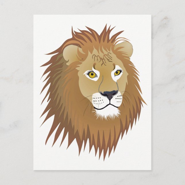 Carte postale du lion (Devant)