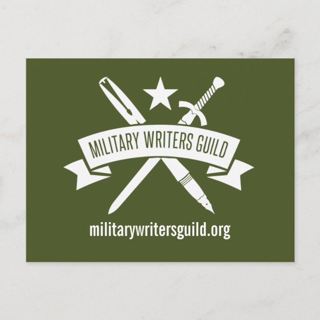 Carte postale du logo MWG, Olive Drab (Devant)