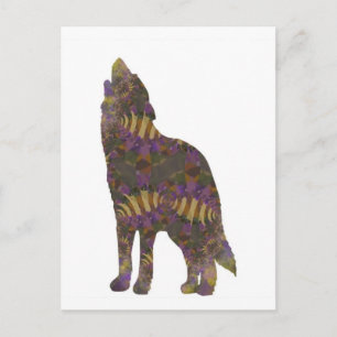 Carte postale du loup de printemps