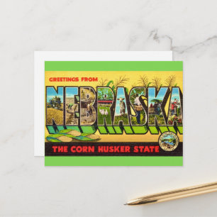 Carte postale du maïs du Nebraska