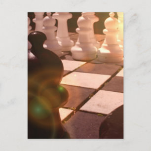 Carte postale du maître d'échecs
