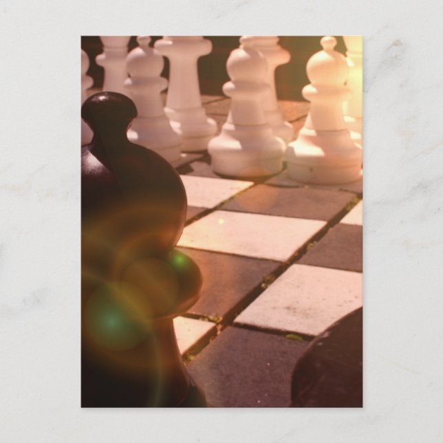 Carte postale du maître d'échecs (Devant)