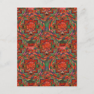 Carte postale du mandala tibétain