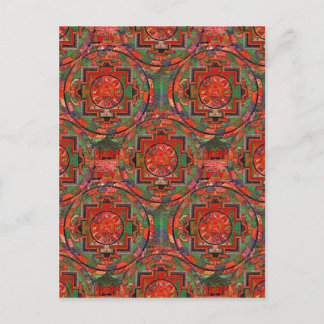 Carte postale du mandala tibétain