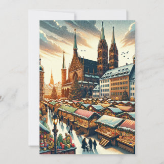 Carte postale du marché de Noël enchanteur de Nure