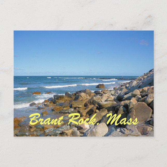 Carte postale du Massachusetts Brant Rock (Devant)