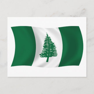 Carte postale du mât de drapeau de l'île Norfolk