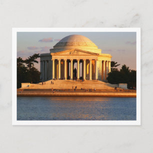 Carte postale du mémorial de Washington DC Jeffers