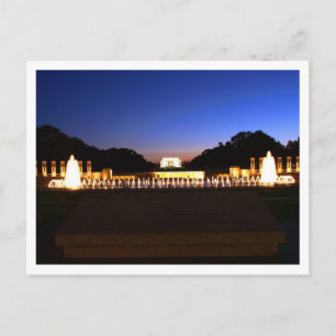 Carte postale du mémorial Lincoln de Washington DC
