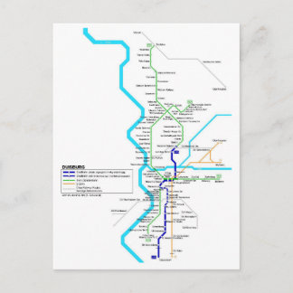 Carte postale du métro de Duisburg