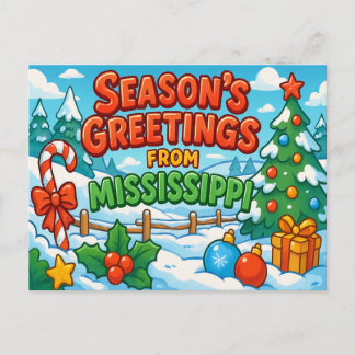 Carte postale du MISSISSIPPI
