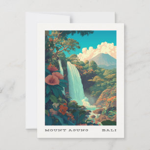 Carte postale du Mont Agung Bali Travel