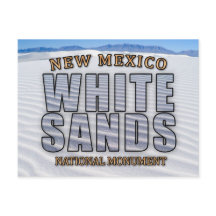 Carte postale du Monument National de White Sands