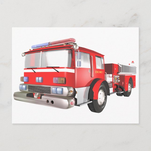Carte postale du moteur d'incendie (Devant)
