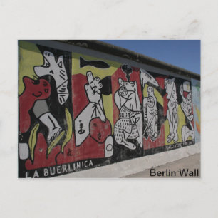 Carte postale du mur de Berlin