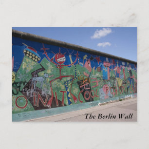 Carte postale du mur de Berlin