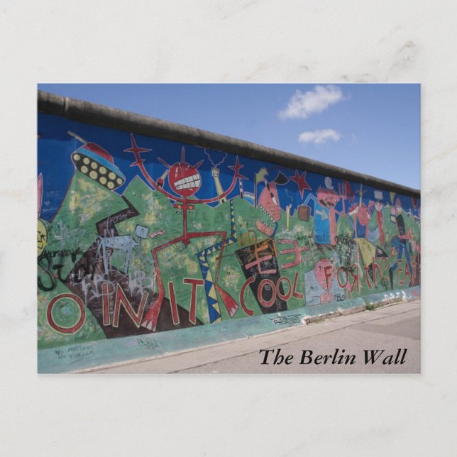 Carte postale du mur de Berlin (Devant)