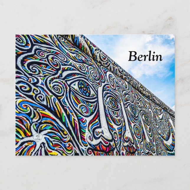 Carte postale du mur de Berlin (Devant)