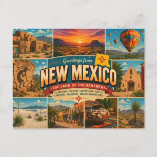 Carte postale du Nouveau-Mexique
