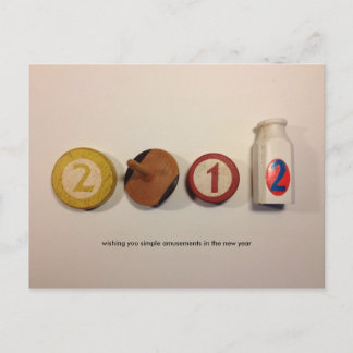 Carte postale du Nouvel An 2012
