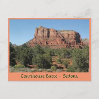 Carte postale du palais de justice Butte Sedona Ar