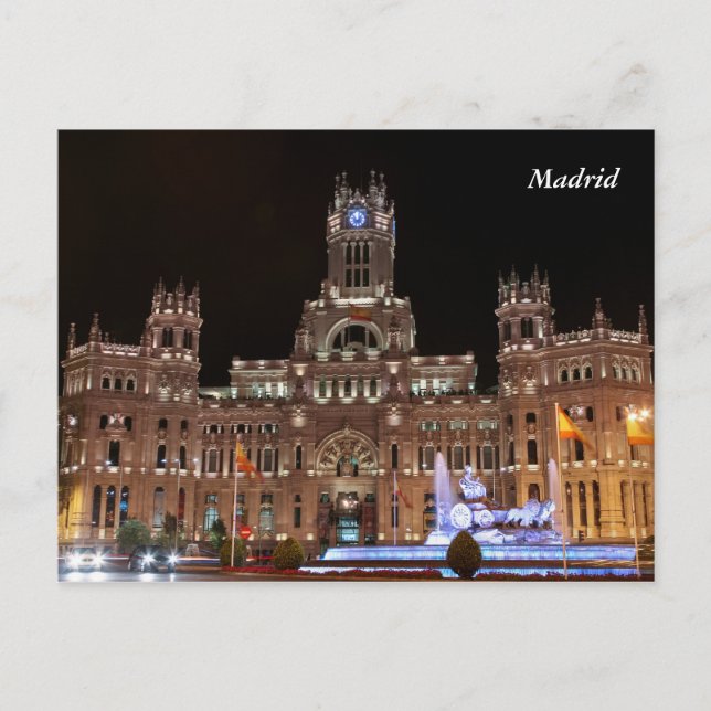 Carte postale du Palais des Cibeles (Devant)