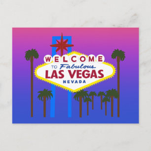 Carte postale du panneau Bienvenue à Las Vegas #3