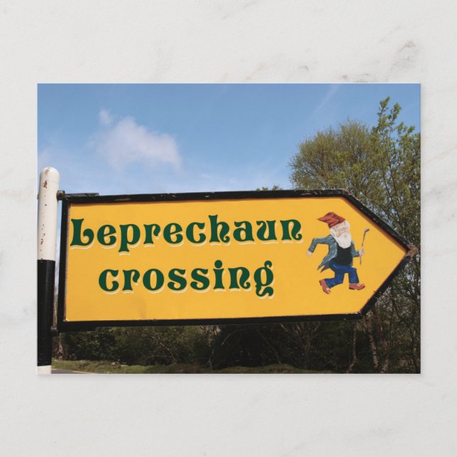 carte postale du panneau leprechaun (Devant)