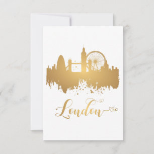 Carte postale du panorama de Londres