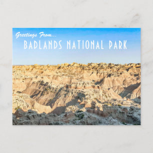 Carte postale du parc national Badlands