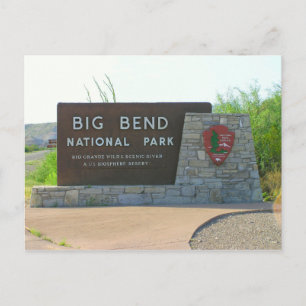 Carte postale du parc national Big Bend