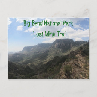 Carte postale du parc national Big Bend