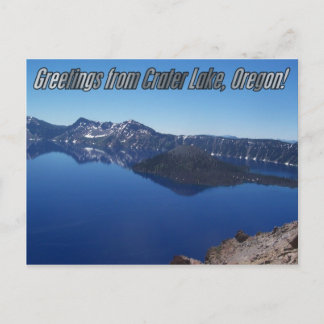 Carte postale du parc national de Crater Lake