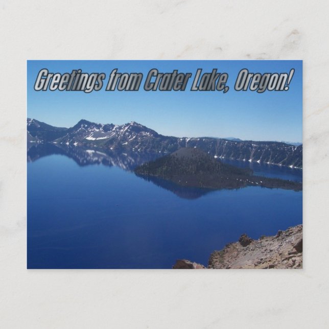 Carte postale du parc national de Crater Lake (Devant)