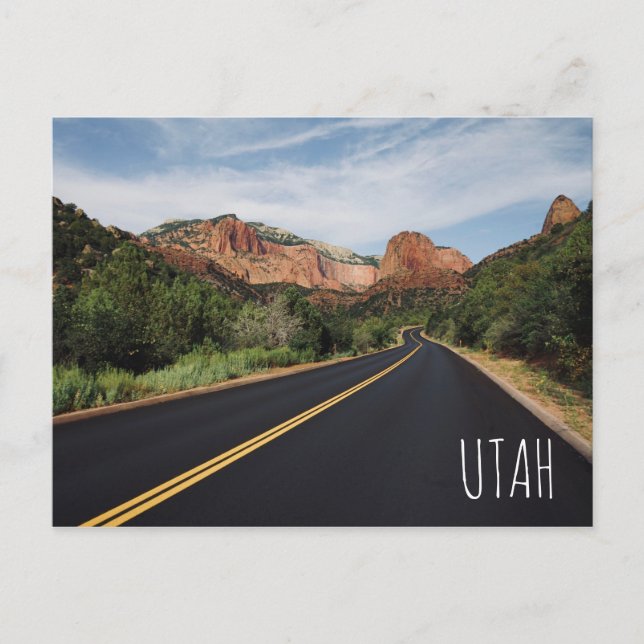 Carte postale du parc national de la Zion Utah (Devant)