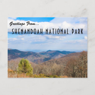 Carte postale du parc national de Shenandoah